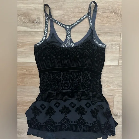 Free People Velvet/Silk Dress/Tunic 6 - Picture 3 of 8